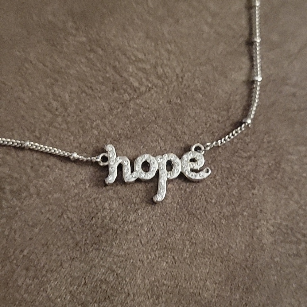 3/$30 MAURICES Cursive Hope Chain Necklace - Picture 3 of 6